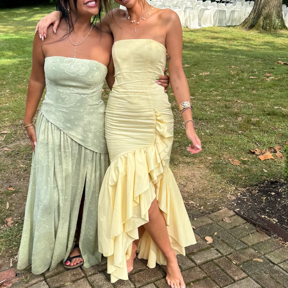 Babyboo Angelina Maxi Dress - Lemon 🍋